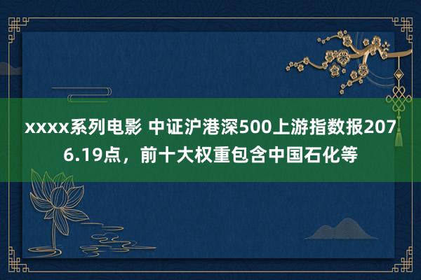 xxxx系列电影 中证沪港深500上游指数报2076.19点，前十大权重包含中国石化等
