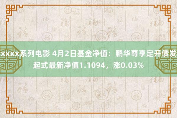 xxxx系列电影 4月2日基金净值：鹏华尊享定开债发起式最新净值1.1094，涨0.03%
